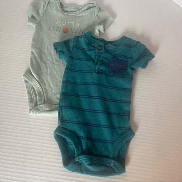 Carter’s  & Just for You brand | Newborn Onesies| Baby Boy Clothes - Picture 12 of 14